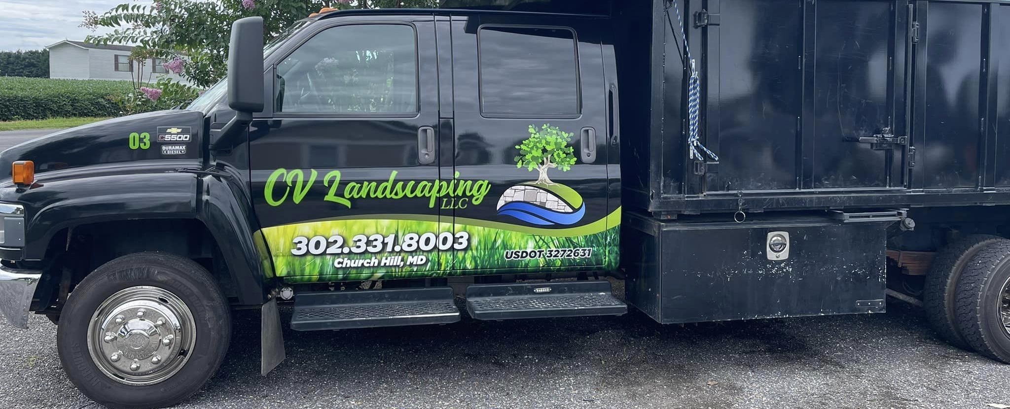 cv landscaping truck